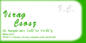 virag csosz business card